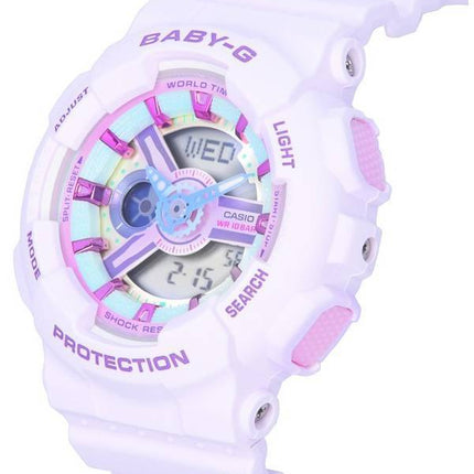 Casio Baby-G Analog Digital Pastel Meets Metallic Quartz BA-110XPM-6A BA110XPM-6 100M Montre Femme