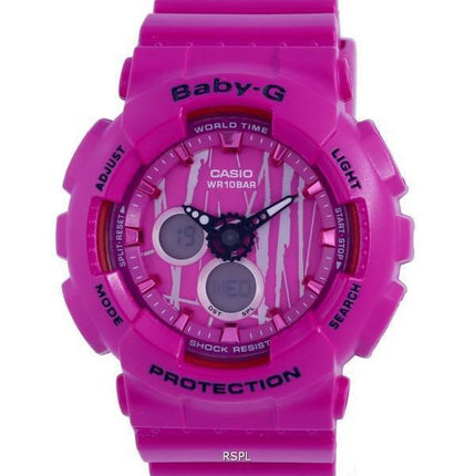 Casio Baby-G Analogique Numérique Scratch Pattern Quartz BA-120SP-4A.G BA120SP-4 100M Montre Femme