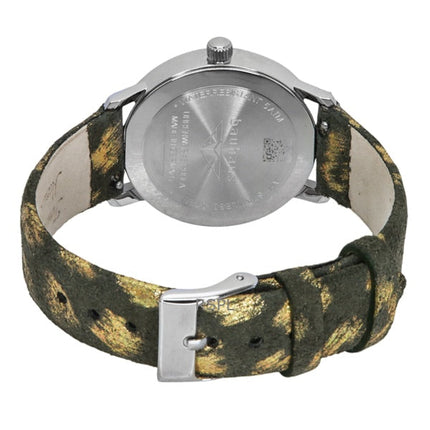 Montre Bauhaus Classic pour femme, bracelet en cuir, cadran blanc, quartz, 20371