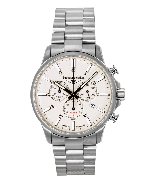 Montre homme Bauhaus Aviation Chronographe Titane Cadran Beige Quartz 2880M5 100M