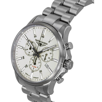 Montre homme Bauhaus Aviation Chronographe Titane Cadran Beige Quartz 2880M5 100M