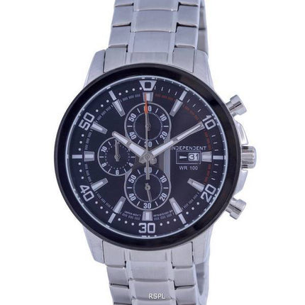 Montre Homme Chronographe Indépendant Acier Inoxydable Cadran Noir Quartz BA2-644-51.G 100M