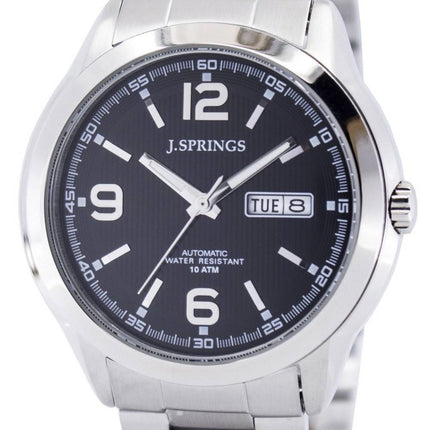 J.Springs par montre Seiko automatique hommes cadran noir 100M BEB035