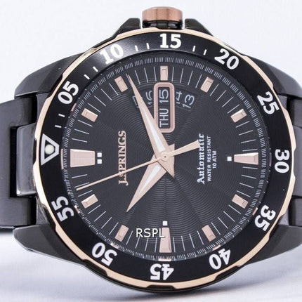 J.Springs par montre Seiko automatique hommes cadran noir 100M BEB065