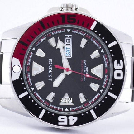 J.Springs par montre Seiko Sport automatique hommes cadran noir 100M BEB077