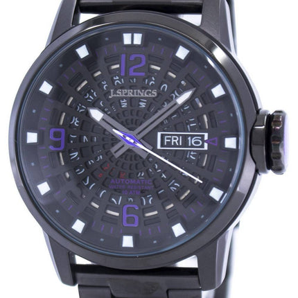 J.Springs par montre Seiko Tokyo Style automatique hommes cadran noir 100M BEB095