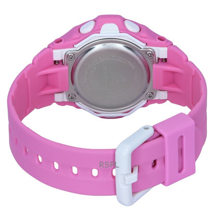Montre Casio Baby-G Digitale à quartz pour femme, bracelet en résine rose, BG-169CH-4, 200 m