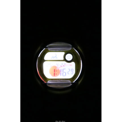 Montre Casio Baby-G Digitale à quartz pour femme, bracelet en résine jaune, BG-169CH-9, 200 m