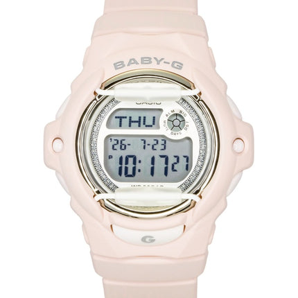 Montre Casio Baby-G Digital à bracelet en résine, mouvement à quartz BG-169KB-4, étanche à 200 m, pour femme