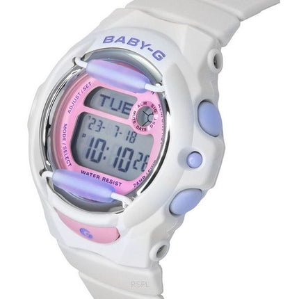 Casio Baby-G Basic Digital Bracelet en résine blanche Quartz BG-169PB-7 200M Montre pour femme