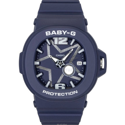 Montre Casio Baby-G analogique en résine, cadran bleu, mouvement à quartz BGA-10D-2A1, étanche à 100 m, pour femme