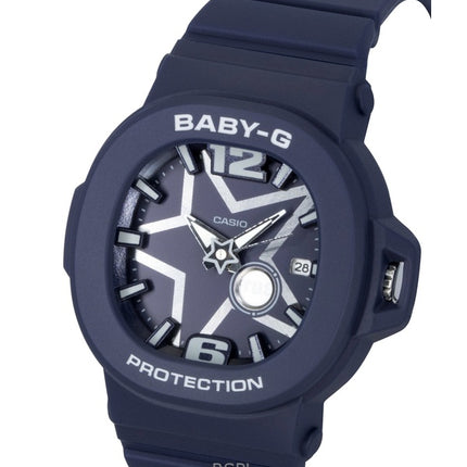 Montre Casio Baby-G analogique en résine, cadran bleu, mouvement à quartz BGA-10D-2A1, étanche à 100 m, pour femme