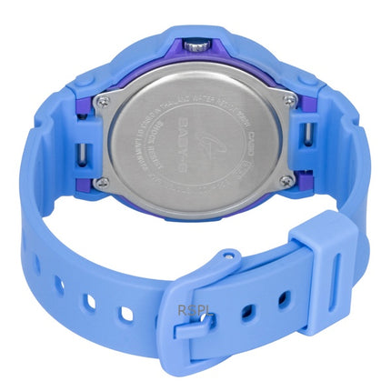 Montre Casio Baby-G analogique en résine, cadran bleu, mouvement à quartz BGA-10D-2A2, étanche à 100 m, pour femme
