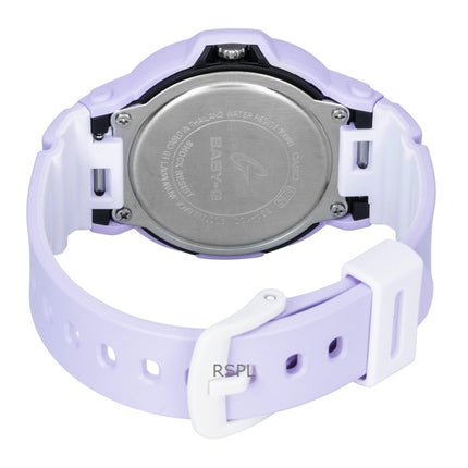 Montre Casio Baby-G analogique pour femme, bracelet en résine, cadran violet, mouvement à quartz BGA-10D-6A, étanche à 100 m