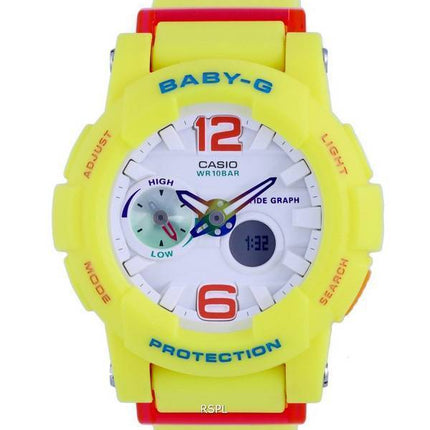 Casio Baby-G Thermomètre Analogique Numérique Quartz BGA-180-9B.G BGA180-9 100M Montre Femme