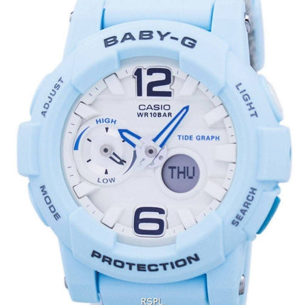 Casio Baby-G résistant aux chocs marée graphique analogique numérique BGA-180BE-2 b Women Watch