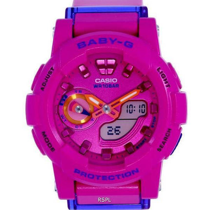 Casio Baby-G Analogique Numérique Résine Quartz BGA-185FS-4A.G BGA185FS-4 100M Montre Femme