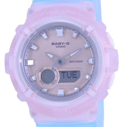 Montre Casio Baby-G Heure Mondiale Analogique Numérique BGA-280-4A3 BGA280-4 100M pour Femme