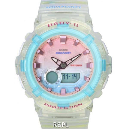 Casio Baby-G Aquaplanet Analogique Numérique Quartz BGA-280AP-7A BGA280AP-7 100M Montre Femme