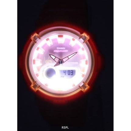 Montre pour femme Casio Baby-G Aqua Planet analogique numérique Quartz BGA-280AQ-4A BGA280AQ-4 100M