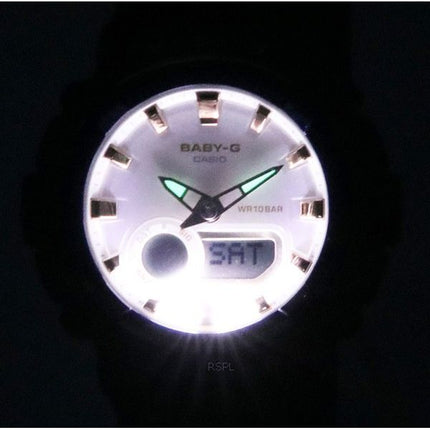 Montre pour femme Casio Baby-G analogique numérique bracelet en résine cadran crème Quartz BGA-280BA-2A BGA280BA-2 100M