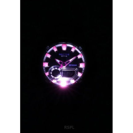 Montre analogique numérique Casio Baby-G pour femme avec bracelet en résine et cadran noir à quartz BGA-280DN-1A 100 m