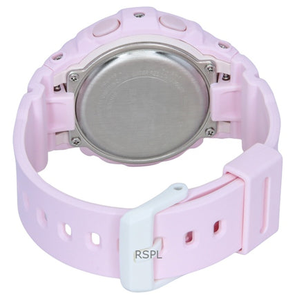 Montre analogique numérique Casio Baby-G pour femme, bracelet en résine, cadran multicolore, quartz, BGA-280TD-4A, 100 m