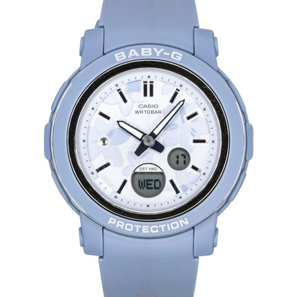 Montre Casio Baby-G analogique-numérique à quartz, bracelet en résine, cadran multicolore, BGA-290FL-2A, étanche à 100 m, pour femme