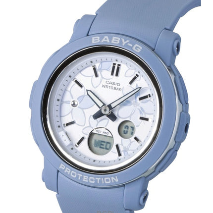 Montre Casio Baby-G analogique-numérique à quartz, bracelet en résine, cadran multicolore, BGA-290FL-2A, étanche à 100 m, pour femme