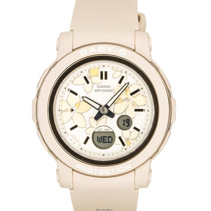 Montre Casio Baby-G analogique-numérique à quartz, bracelet en résine, cadran multicolore, BGA-290FL-4A, étanche à 100 m, pour femme