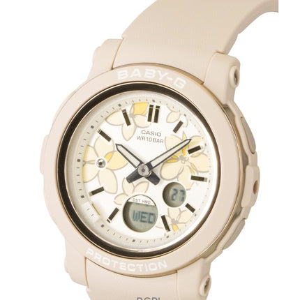 Montre Casio Baby-G analogique-numérique à quartz, bracelet en résine, cadran multicolore, BGA-290FL-4A, étanche à 100 m, pour femme