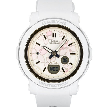 Montre Casio Baby-G analogique-numérique à quartz, bracelet en résine, cadran multicolore, BGA-290FL-7A, étanche à 100 m, pour femme