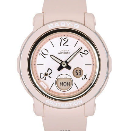 Montre analogique numérique Casio Baby-G pour femme, bracelet en résine, cadran rose, quartz, BGA-290RA-4A, 100 m