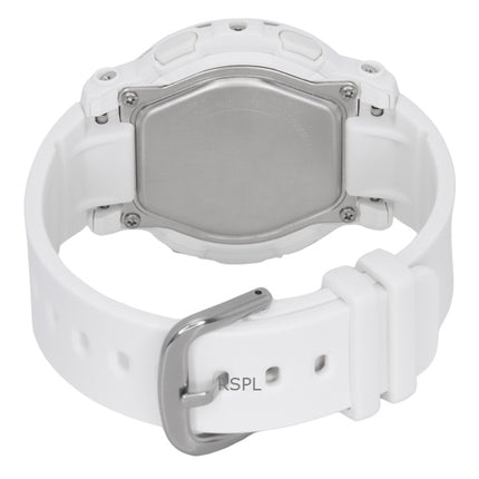 Montre analogique numérique Casio Baby-G pour femme, bracelet en résine, cadran blanc, quartz, BGA-290RA-7A, 100 m
