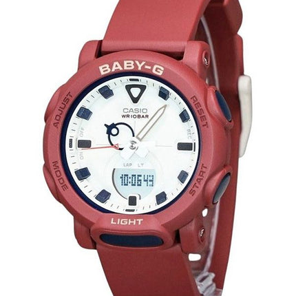 Montre pour femme Casio Baby-G analogique numérique avec bracelet en résine à base biologique et cadran blanc à quartz BGA-310RP
