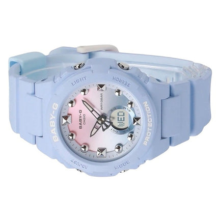 Montre analogique numérique Casio Baby-G pour femme avec bracelet en résine et cadran multicolore à quartz BGA-320-2A1 100 m