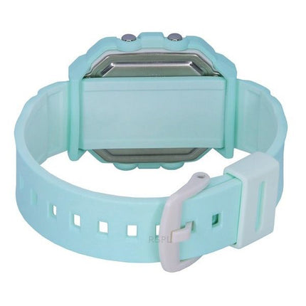 Montre numérique Casio Baby-G pour femme avec bracelet en résine et cadran vert menthe BGD-10-3 100 m