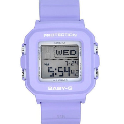 Casio Baby-G Plus Digital 30e anniversaire Bracelet en résine violette Quartz BGD-10K-6 100M Montre pour femme avec support spéc