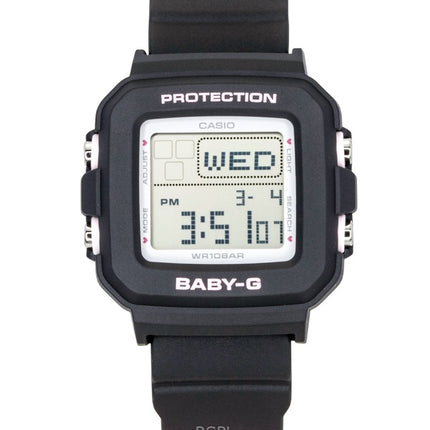 Montre Casio Baby-G Plus Digitale pour femme, bracelet en résine, quartz, BGD-10KH-1, étanche à 100 m, avec support en silicone