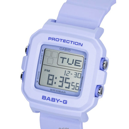 Montre Casio Baby-G Plus Digitale à quartz avec bracelet en résine et support spécial pour femme (BGD-10KH-2B, étanche à 100 m).