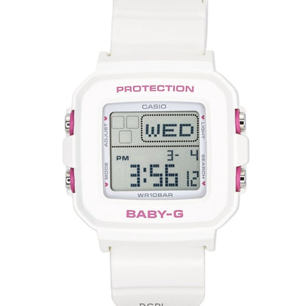 Montre Casio Baby-G Plus Digitale à quartz avec bracelet en résine et étui en silicone pour femme BGD-10KH-7, étanche à 100 m.