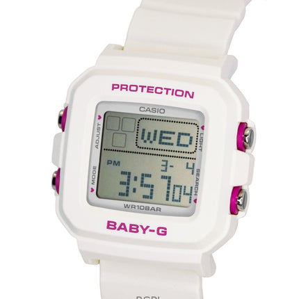 Montre Casio Baby-G Plus Digitale à quartz avec bracelet en résine et étui en silicone pour femme BGD-10KH-7, étanche à 100 m.