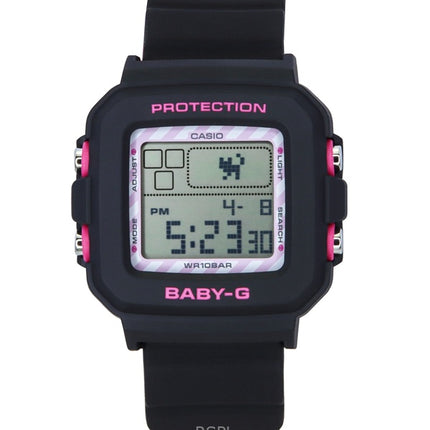 Montre Casio Baby-G Digital Kuromi Collaboration pour femme, bracelet en résine, quartz BGD-10KKM-1, 100 m, avec support spécial