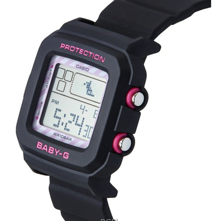 Montre Casio Baby-G Digital Kuromi Collaboration pour femme, bracelet en résine, quartz BGD-10KKM-1, 100 m, avec support spécial
