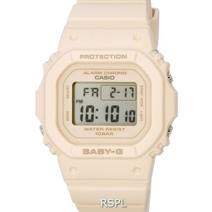 Casio Baby-G Digital Beige Rose Résine Quartz BGD-565-4 BGD565-4 100M Montre Femme