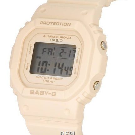 Casio Baby-G Digital Beige Rose Résine Quartz BGD-565-4 BGD565-4 100M Montre Femme
