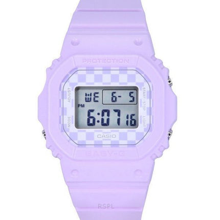Montre pour femme Casio Baby-G Skater Fashion numérique bracelet en résine violette Quartz BGD-565GS-6 100M