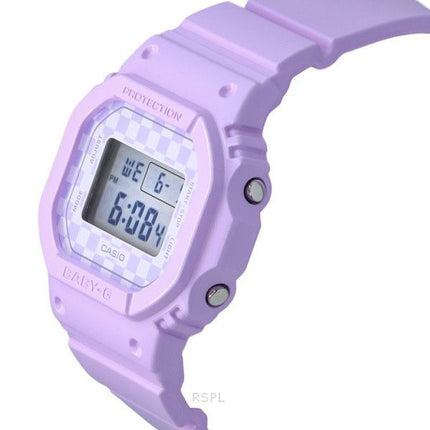 Montre pour femme Casio Baby-G Skater Fashion numérique bracelet en résine violette Quartz BGD-565GS-6 100M