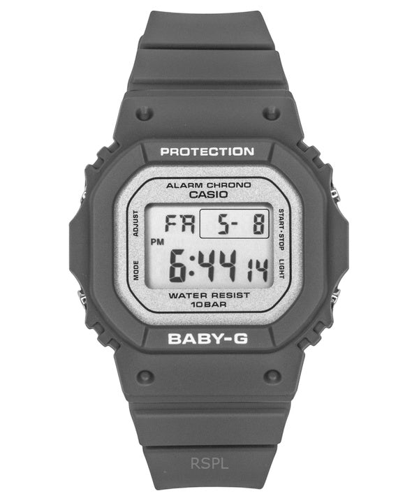 Montre Casio Baby-G pour femme, bracelet en résine, mouvement à quartz numérique BGD-565SC-1, étanche à 100 m