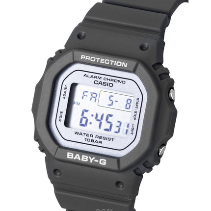Montre Casio Baby-G pour femme, bracelet en résine, mouvement à quartz numérique BGD-565SC-1, étanche à 100 m
